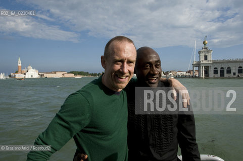 VENICE 4/6/10 - The dancer and choreograph William Forsythe Golden Lion for Lifetime Achievement with the dancer and Director of Biennale Danza Ismael Ivo danza balletto Leone dOro alla Carriera ©Graziano Arici/Rosebud2