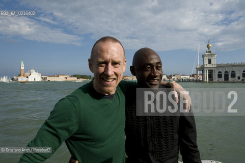 VENICE 4/6/10 - The dancer and choreograph William Forsythe Golden Lion for Lifetime Achievement with the dancer and Director of Biennale Danza Ismael Ivo danza balletto Leone dOro alla Carriera ©Graziano Arici/Rosebud2