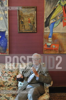 Venice 2/7/10 - the fashion designer Pierre Cardin open his Palace in Venice to present his Musical Casanova in World Premiere in Venice. His Palace, Cà Bragadin, was the House of Giacomo Casanova stilista moda ©Graziano Arici/Rosebud2