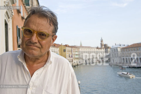 Venice 29/6/10 - The photographer and art director Oliviero Toscani at the Grand Canal fotografo ©Graziano Arici/Rosebud2