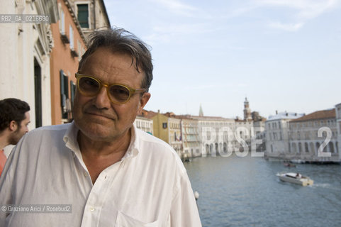 Venice 29/6/10 - The photographer and art director Oliviero Toscani at the Grand Canal fotografo ©Graziano Arici/Rosebud2