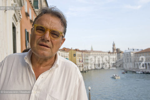 Venice 29/6/10 - The photographer and art director Oliviero Toscani at the Grand Canal fotografo ©Graziano Arici/Rosebud2