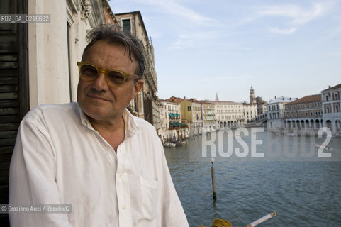 Venice 29/6/10 - The photographer and art director Oliviero Toscani at the Grand Canal fotografo ©Graziano Arici/Rosebud2