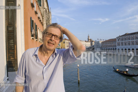 Venice 29/6/10 - The new Curator of the Venetian Museums Vittorio Sgarbi at the Grand Canal ©Graziano Arici/Rosebud2