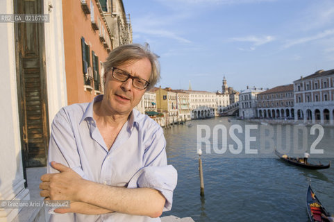 Venice 29/6/10 - The new Curator of the Venetian Museums Vittorio Sgarbi at the Grand Canal ©Graziano Arici/Rosebud2