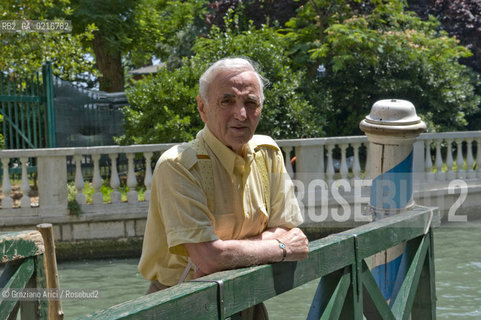 Venice 15/7/10 - The singer and componist Charles Aznavour musica pop cantautore ©Graziano Arici/Rosebud2