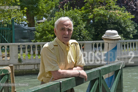 Venice 15/7/10 - The singer and componist Charles Aznavour musica pop cantautore ©Graziano Arici/Rosebud2