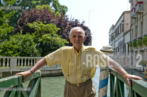 Venice 15/7/10 - The singer and componist Charles Aznavour musica pop cantautore ©Graziano Arici/Rosebud2