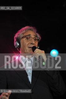 Venice 16/7/10 - The singer and composer Charles Aznavour in Concert with Franco Battiato in S.Mark Square musica cantante ©Graziano Arici/Rosebud2