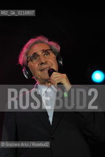 Venice 16/7/10 - The singer and composer Charles Aznavour in Concert with Franco Battiato in S.Mark Square musica cantante ©Graziano Arici/Rosebud2