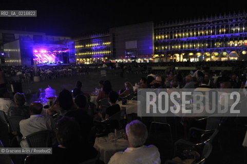 Venice 16/7/10 - The singer and composer Charles Aznavour in Concert in S.Mark Square musica cantante ©Graziano Arici/Rosebud2