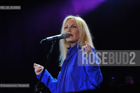 Venice 16/7/10 - The singer and composer Charles Aznavour : the singer Patti Pravo in Concert in S.Mark Square musica cantante ©Graziano Arici/Rosebud2
