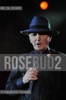 Venice 16/7/10 - The singer and composer Charles Aznavour with the singer and actor Massimo Ranieri in Concert in S.Mark Square musica cantante ©Graziano Arici/Rosebud2