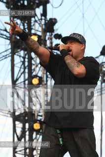 04/07/10 Mestre Parco S.Giuliano (Venice) - Heineken Jammin Festival : The rock band  Cypress Hill. : B-Real Louis Freese musica rock ©Graziano Arici/Rosebud2