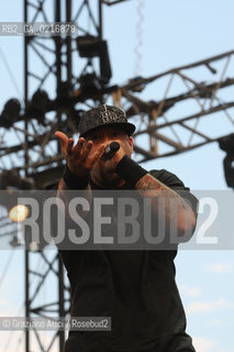 04/07/10 Mestre Parco S.Giuliano (Venice) - Heineken Jammin Festival : The rock band  Cypress Hill. : B-Real Louis Freese musica rock ©Graziano Arici/Rosebud2