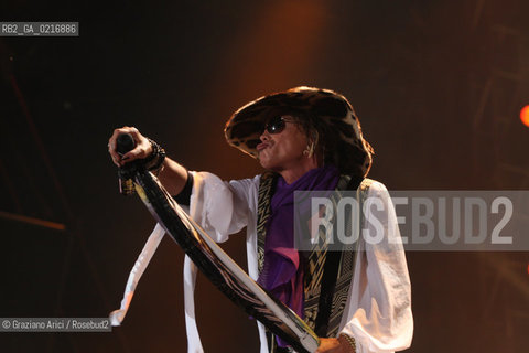 03/07/10 Mestre Parco S.Giuliano (Venice) - Heineken Jammin Festival : The rock group The Aerosmith : Steven Tyler musica rock ©Graziano Arici/Rosebud2