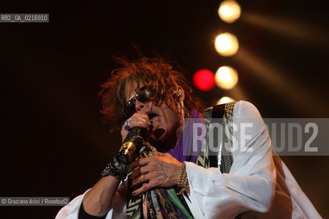 03/07/10 Mestre Parco S.Giuliano (Venice) - Heineken Jammin Festival : The rock group The Aerosmith : Steven Tyler musica rock ©Graziano Arici/Rosebud2