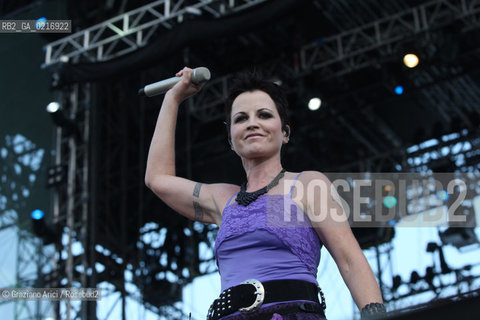 03/07/10 Mestre Parco S.Giuliano (Venice) - Heineken Jammin Festival : The rock group The Cranberries : Dolores ORiordan musica rock ©Graziano Arici/Rosebud2