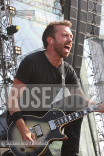 03/07/10 Mestre Parco S.Giuliano (Venice) - Heineken Jammin Festival : the rock band Rise Against : Tim McLLrath musica rock ©Graziano Arici/Rosebud2
