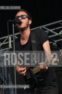 04/07/10 Mestre Parco S.Giuliano (Venice) - Heineken Jammin Festival : The rock band Editors : Tom Smith musica rock ©Graziano Arici/Rosebud2
