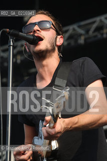 04/07/10 Mestre Parco S.Giuliano (Venice) - Heineken Jammin Festival : The rock band Editors : Tom Smith musica rock ©Graziano Arici/Rosebud2