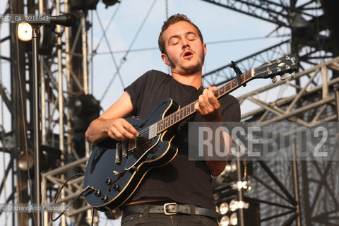 04/07/10 Mestre Parco S.Giuliano (Venice) - Heineken Jammin Festival : The rock band Editors : Tom Smith musica rock ©Graziano Arici/Rosebud2