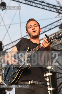 04/07/10 Mestre Parco S.Giuliano (Venice) - Heineken Jammin Festival : The rock band Editors : Tom Smith musica rock ©Graziano Arici/Rosebud2