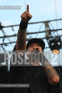 04/07/10 Mestre Parco S.Giuliano (Venice) - Heineken Jammin Festival : The rock band  Cypress Hill. : B-Real Louis Freese musica rock ©Graziano Arici/Rosebud2