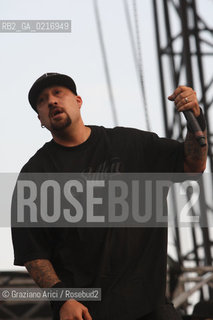 04/07/10 Mestre Parco S.Giuliano (Venice) - Heineken Jammin Festival : The rock band  Cypress Hill. : B-Real Louis Freese musica rock ©Graziano Arici/Rosebud2