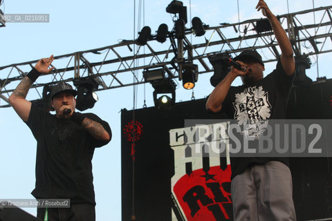 04/07/10 Mestre Parco S.Giuliano (Venice) - Heineken Jammin Festival : The rock band  Cypress Hill. : B-Real Louis Freese musica rock ©Graziano Arici/Rosebud2