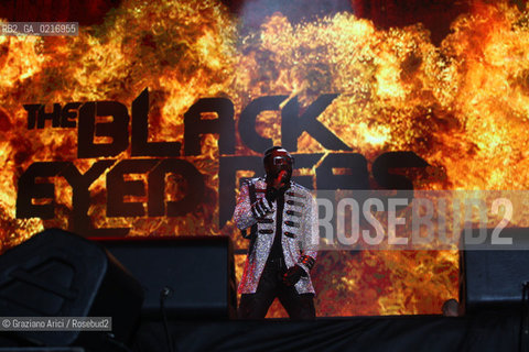 05/07/10 Mestre Parco S.Giuliano (Venice) - Heineken Jammin Festival : the rock band The Black Eyed Peas : Will.I.am musica rock ©Graziano Arici/Rosebud2