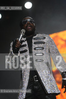 05/07/10 Mestre Parco S.Giuliano (Venice) - Heineken Jammin Festival : the rock band The Black Eyed Peas : Will.I.am musica rock ©Graziano Arici/Rosebud2