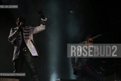 05/07/10 Mestre Parco S.Giuliano (Venice) - Heineken Jammin Festival : the rock band The Black Eyed Peas  Will.I.am and Apl.de.ap musica rock ©Graziano Arici/Rosebud2