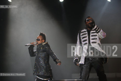 05/07/10 Mestre Parco S.Giuliano (Venice) - Heineken Jammin Festival : the rock band The Black Eyed Peas  Will.I.am and Apl.De.Ap musica rock ©Graziano Arici/Rosebud2