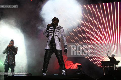 05/07/10 Mestre Parco S.Giuliano (Venice) - Heineken Jammin Festival : the rock band The Black Eyed Peas  Will.I.am and Apl.de.ap  musica rock ©Graziano Arici/Rosebud2