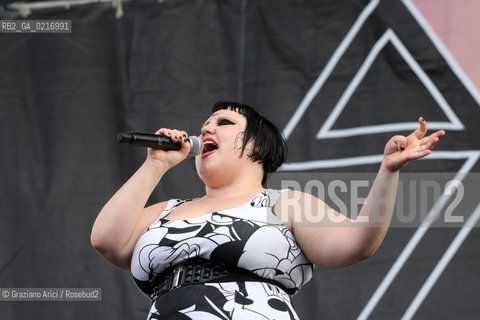 06/07/10 Mestre Parco S.Giuliano (Venice) - Heineken Jammin Festival : the rock band Gossip : Beth Ditto  musica rock ©Graziano Arici/Rosebud2