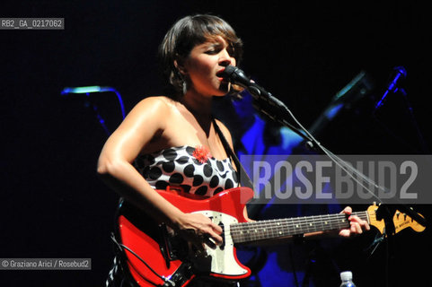 Venice - 24/07/10 The singer and musician Norah Jones musica pop rock ©Graziano Arici/Rosebud2