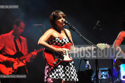 Venice - 24/07/10 The singer and musician Norah Jones musica pop rock ©Graziano Arici/Rosebud2