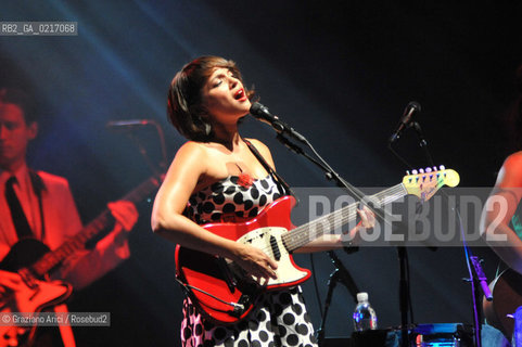 Venice - 24/07/10 The singer and musician Norah Jones musica pop rock ©Graziano Arici/Rosebud2