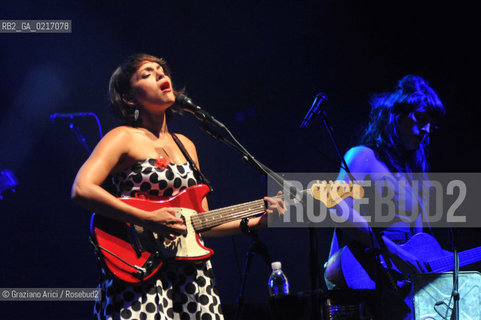 Venice - 24/07/10 The singer and musician Norah Jones musica pop rock ©Graziano Arici/Rosebud2