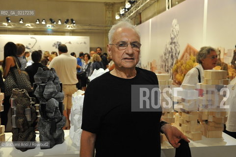Venice 25/08/2010 - The architect Frank O.Gehry with his Project for the Luma Foundation in Parc des Ateliers in Arles Architettura architetti ©Graziano Arici/Rosebud2