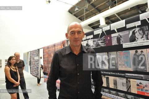 Venice 26/08/2010 -  12 Architecture Biennale: Palazzo delle Esposizioni - The architect Rem Koolhaas, La Biennale Golden Lion for Lifetime Achievement  -  Architettura architetti giardini leone oro carriera ©Graziano Arici/Rosebud2