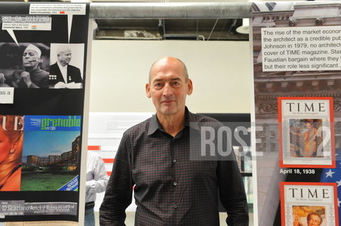 Venice 26/08/2010 -  12 Architecture Biennale: Palazzo delle Esposizioni - The architect Rem Koolhaas, La Biennale Golden Lion for Lifetime Achievement  -  Architettura architetti giardini leone oro carriera ©Graziano Arici/Rosebud2