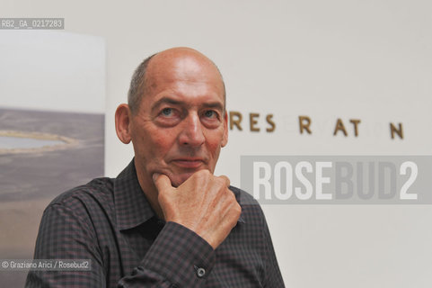 Venice 26/08/2010 -  12 Architecture Biennale: Palazzo delle Esposizioni - The architect Rem Koolhaas, La Biennale Golden Lion for Lifetime Achievement  -  Architettura architetti giardini leone oro carriera ©Graziano Arici/Rosebud2