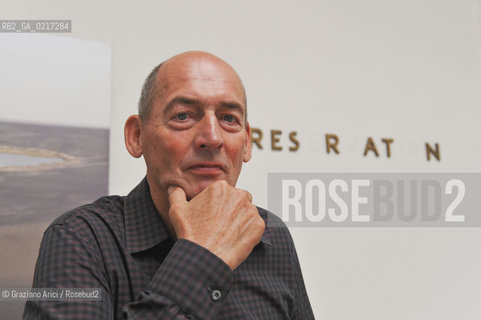 Venice 26/08/2010 -  12 Architecture Biennale: Palazzo delle Esposizioni - The architect Rem Koolhaas, La Biennale Golden Lion for Lifetime Achievement  -  Architettura architetti giardini leone oro carriera ©Graziano Arici/Rosebud2