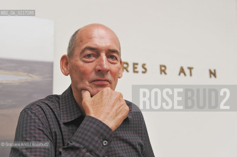 Venice 26/08/2010 -  12 Architecture Biennale: Palazzo delle Esposizioni - The architect Rem Koolhaas, La Biennale Golden Lion for Lifetime Achievement  -  Architettura architetti giardini leone oro carriera ©Graziano Arici/Rosebud2