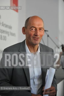 Venice 26/08/2010 -  12 Architecture Biennale: Palazzo delle Esposizioni - The architect Rem Koolhaas, La Biennale Golden Lion for Lifetime Achievement  -  Architettura architetti giardini leone oro carriera ©Graziano Arici/Rosebud2
