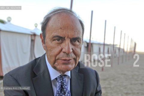 Venice 3/09/10 - The journalist and writer Bruno Vespa in the Venice Lido Beach letteratura giornalista ©Graziano Arici/Rosebud2