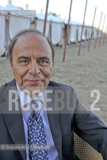 Venice 3/09/10 - The journalist and writer Bruno Vespa in the Venice Lido Beach letteratura giornalista ©Graziano Arici/Rosebud2