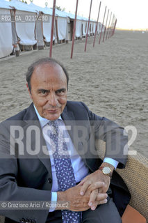 Venice 3/09/10 - The journalist and writer Bruno Vespa in the Venice Lido Beach letteratura giornalista ©Graziano Arici/Rosebud2